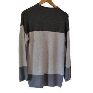 🎉 5 for $25 - Long-hem Color Block Sweater